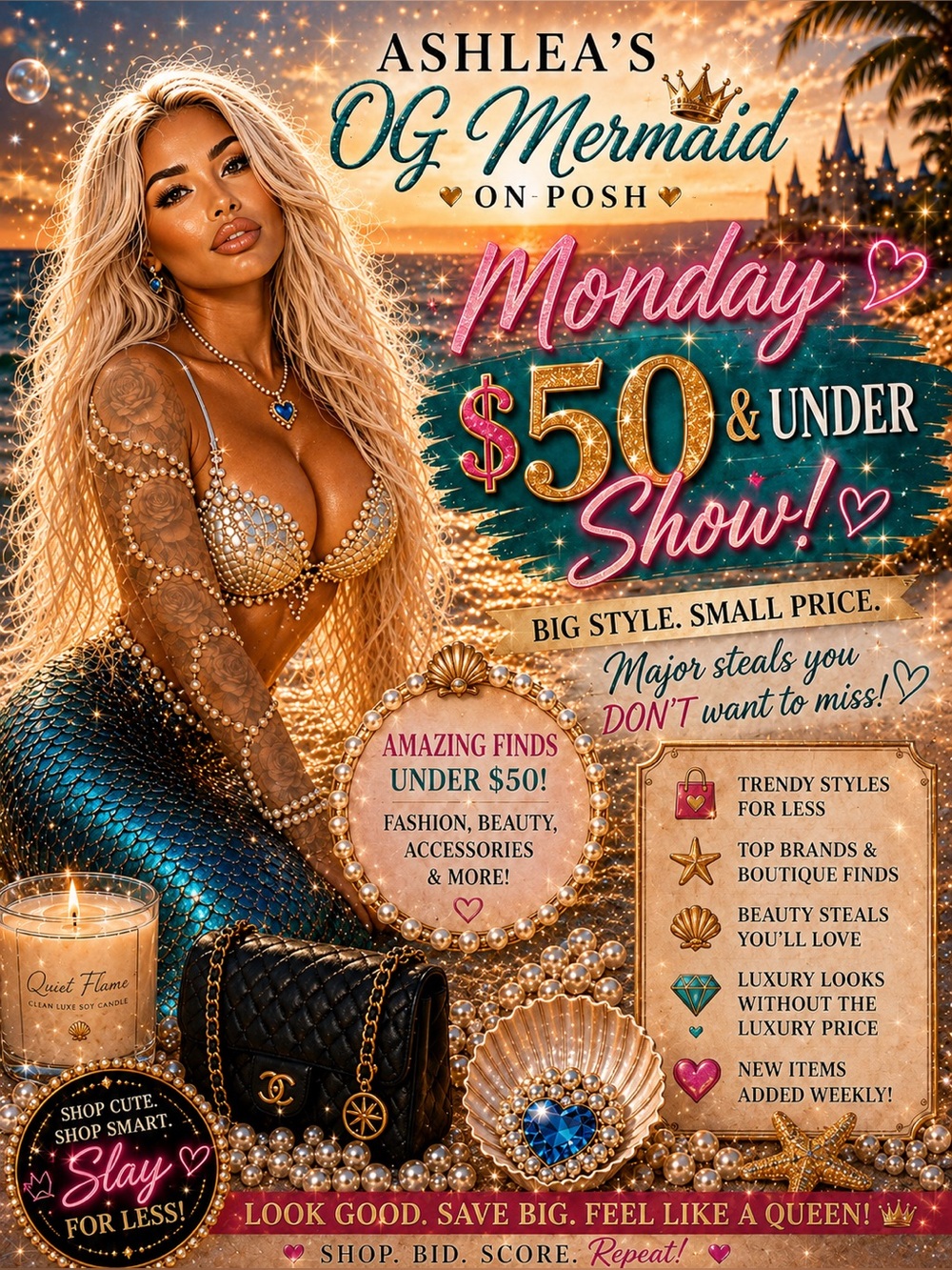 (1️⃣ )🧜🏼♀️🧜🏼♀️MY LIVE SHOW LISTING🧜🏼♀️🧜🏼♀️🪼🐬🦩🌊 - Picture 1 of 16